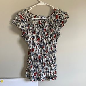 Uniqlo Ines de la Fressange twist pleat shirt